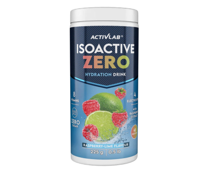Zdrowa żywność Activlab Isoactive Zero Smak malina - limonka (słój 225 g)
